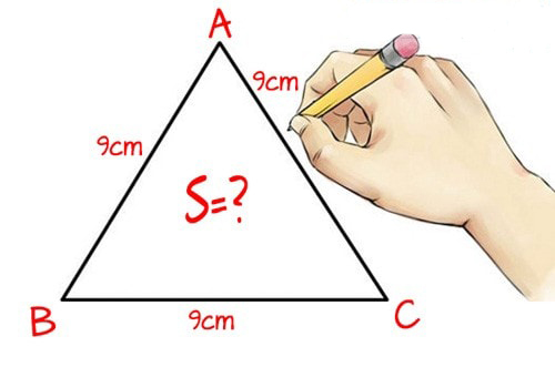Công thức tính diện tích hình tam giác, chu vi hình tam giác