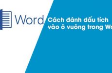 dấu tích trong word