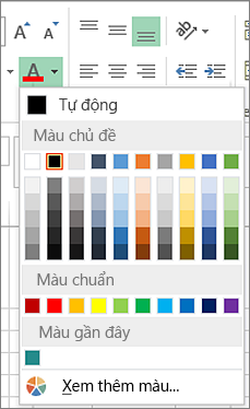Đổi màu chữ