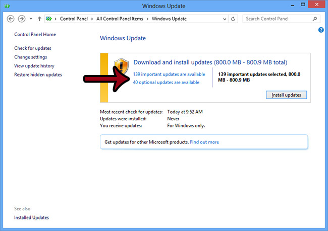 Xem bản cập nhật của Windows Cách cài Microsoft NET Framework 4.5 full cho Windows 7, 8 bằng Windows Update