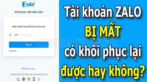 Hướng dẫn cách lấy lại tài khoản Zalo nhanh nhất | Thiết bị công nghệ