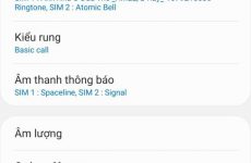 tắt rung bàn phím samsung
