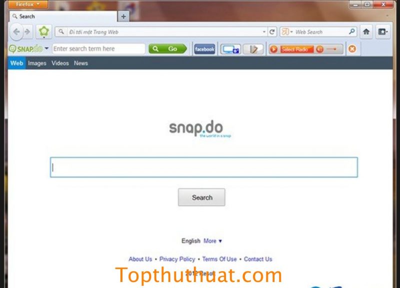 gỡ bỏ yahoo search