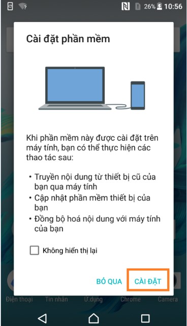 Hướng Dẫn Chạy Lại Phần Mềm Cho Sony Xperia Bằng Xperia Companion
