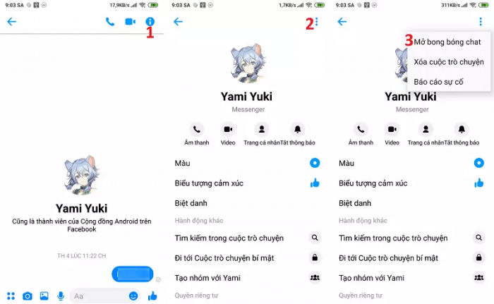 Cách Bật Tắt Bong Bóng Chat Khi Nhắn Tin Facebook Messenger Không Hiện Icon