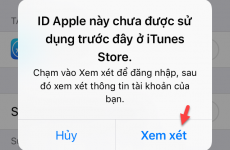 id apple này chưa được sử dụng trước đây ở itunes store