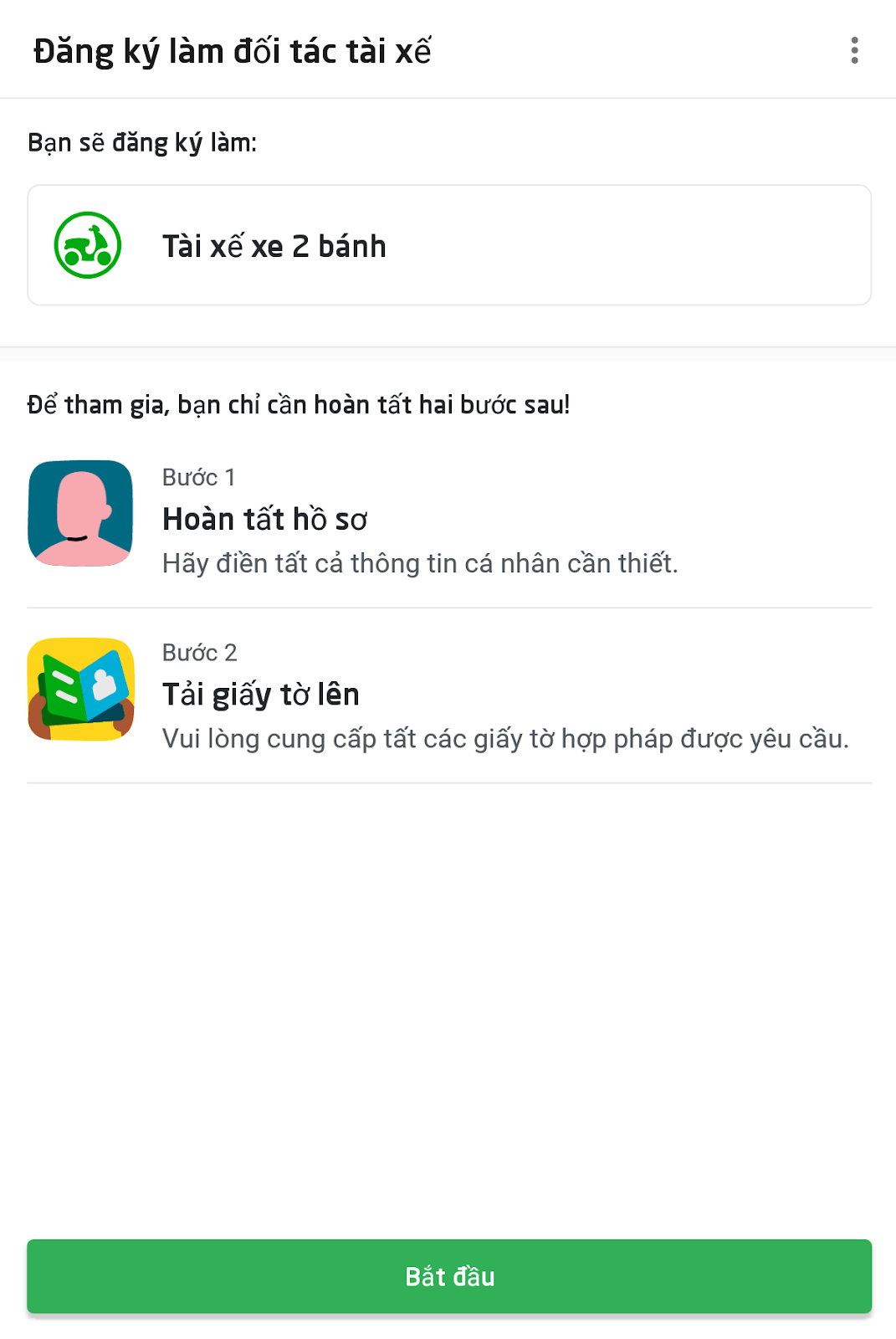Đăng ký trở thành đối tác tài xế GoRide | Gojek