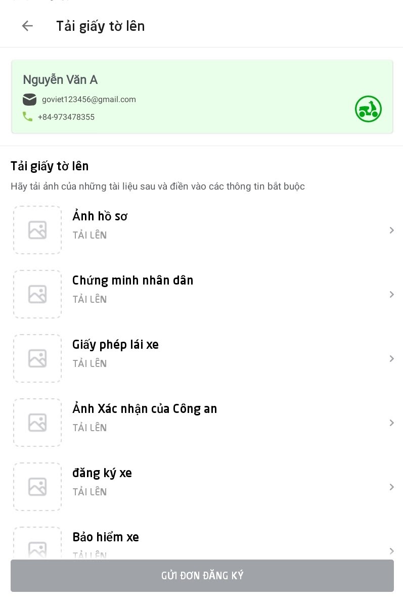 Đăng ký trở thành đối tác tài xế GoRide | Gojek