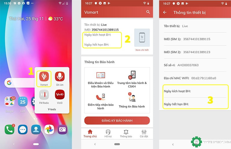 Hướng dẫn kích hoạt bảo hành điện thoại VSmart sau khi mua