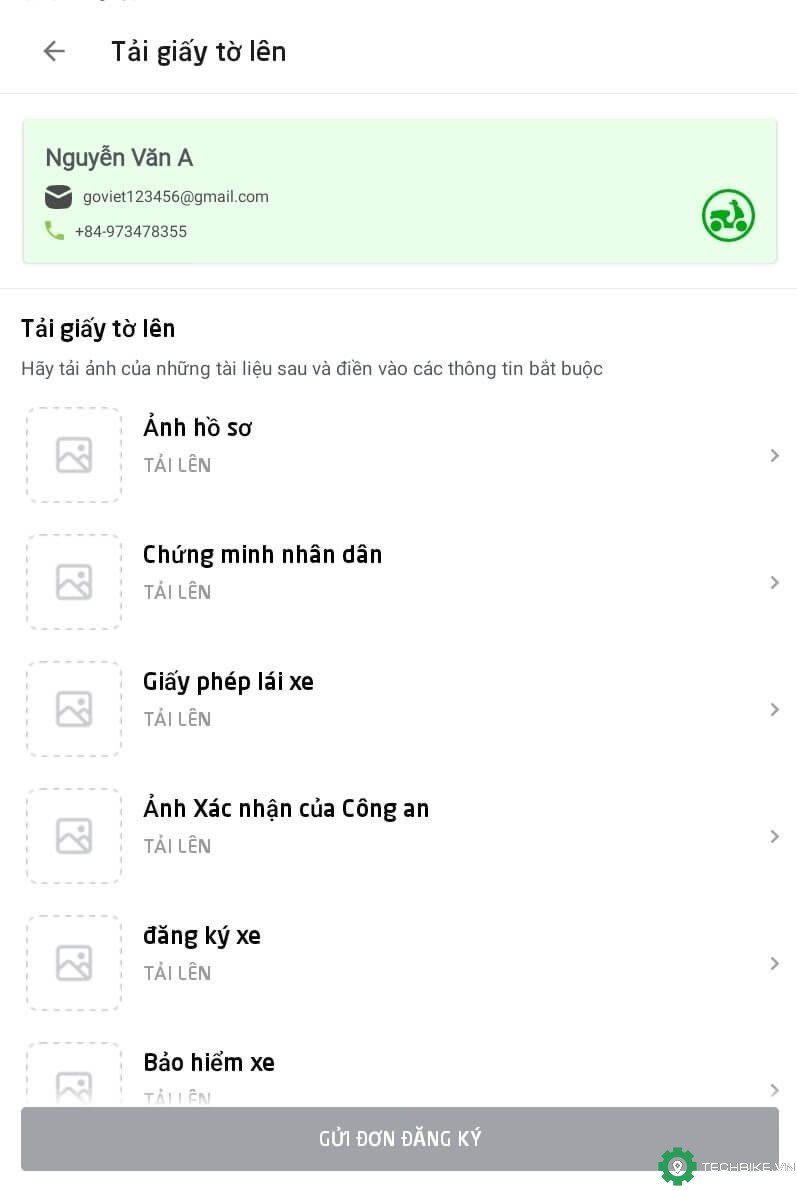 Hướng dẫn quy trình đăng ký làm tài xế xe ôm Gojek (online)