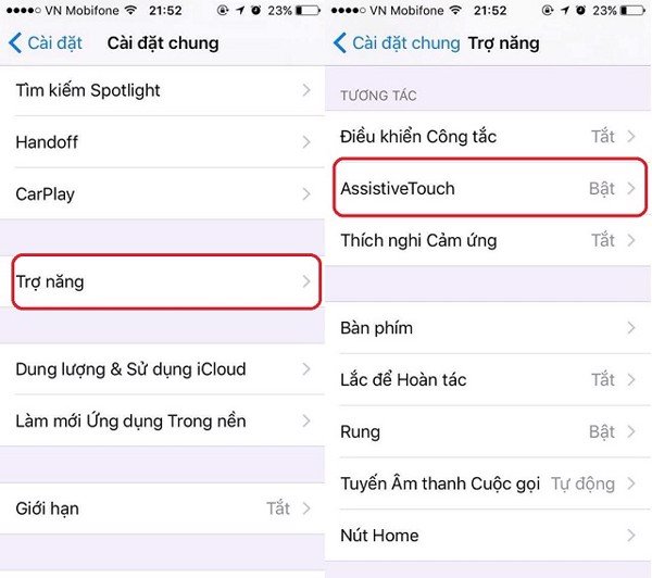 Hướng dẫn kích hoạt nút Home ảo trên iPhone