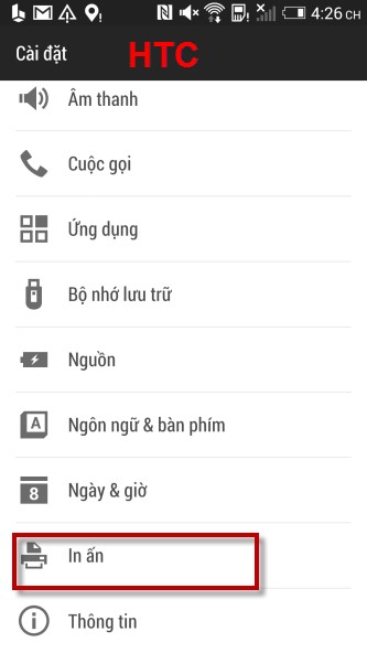 Hướng dẫn kết nối các dòng điện thoại với máy in