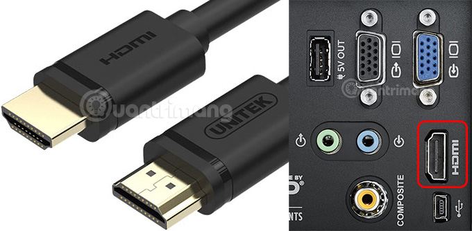 Hướng dẫn kết nối máy chiếu với máy tính, laptop