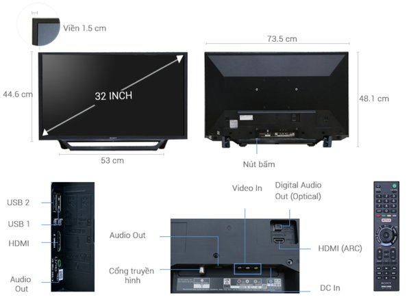 khoảng cách xem tivi