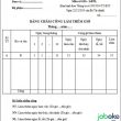 bảng chấm công word