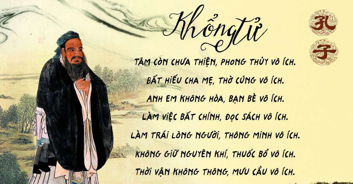 Những câu nói hay của Khổng Tử dạy người quân tử cách sống ở đời