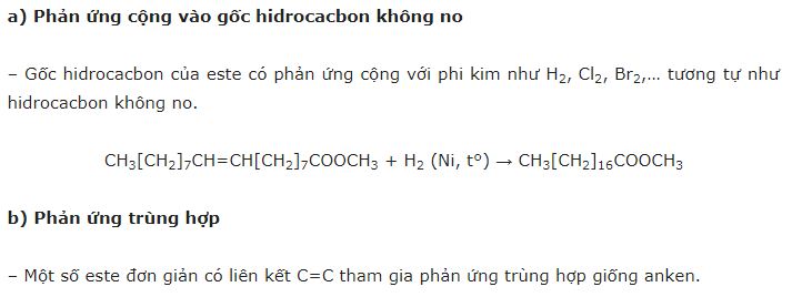 Este là gì? tính chất hóa học, ứng dụng và điều chế Este