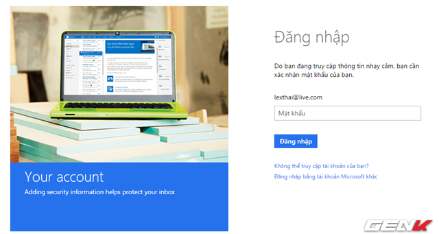cách lấy mật khẩu microsoft