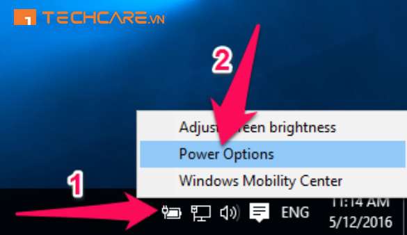 Hướng dẫn sửa lỗi pin laptop bị gạch chéo đỏ - Techcare.vn