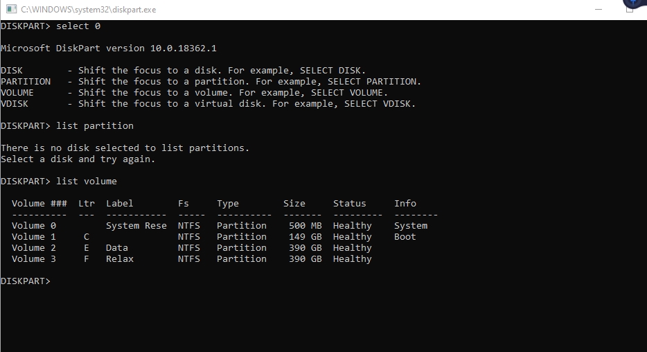 Sửa lỗi we couldn't create a new partition or locate an existing one khi cài window