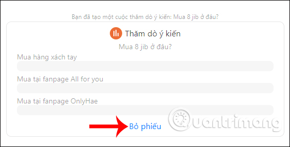 Cách tạo bảng khảo sát bình chọn trong Messenger