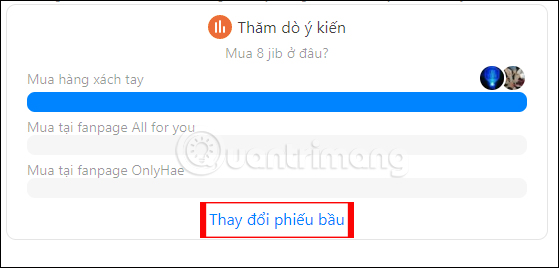 Cách tạo bảng khảo sát bình chọn trong Messenger