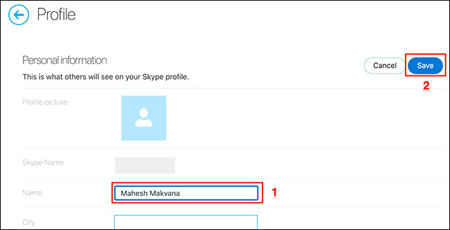 Cách thay tên Skype, đổi tên hiển thị trên Skype