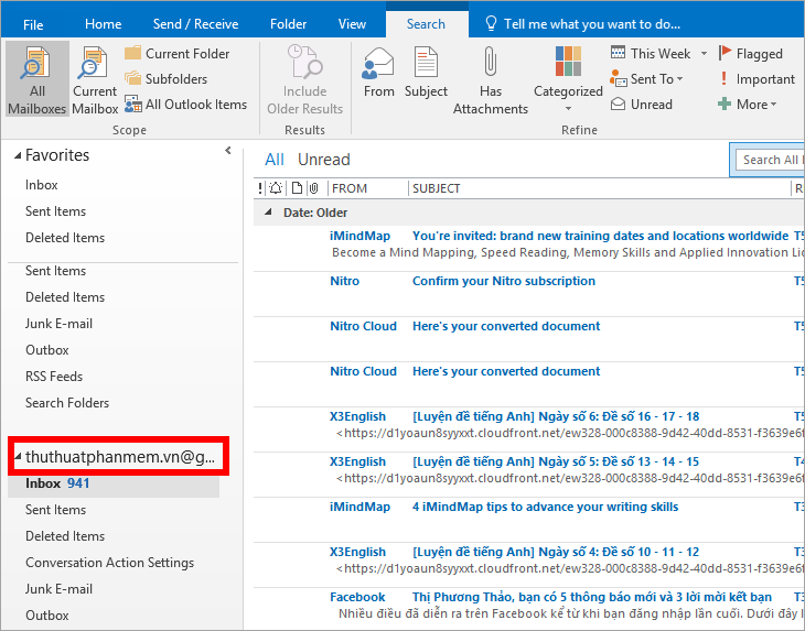 Thêm tài khoản Gmail vào Outlook 2013, 2016 – Cấu hình Gmail với Outlook