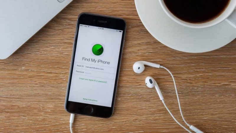tắt find my iphone bằng máy tính