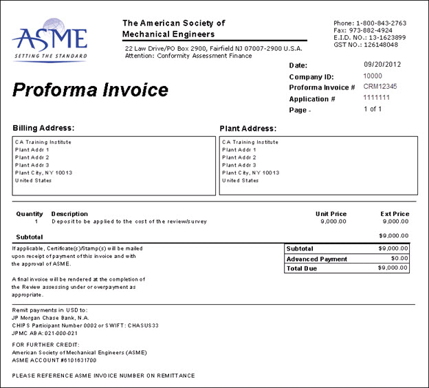 Proforma Invoice là gì - trong hồ sơ xnk?