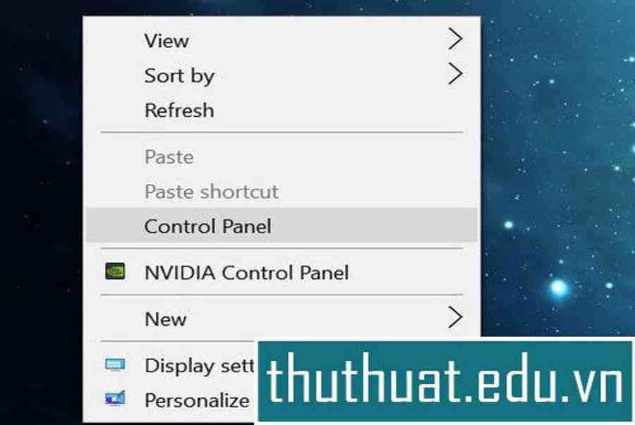 #1 Cách đưa Control Panel vào Menu chuột phải trên Windows 10