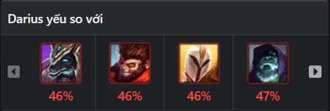 tướng darius bị khắc chế